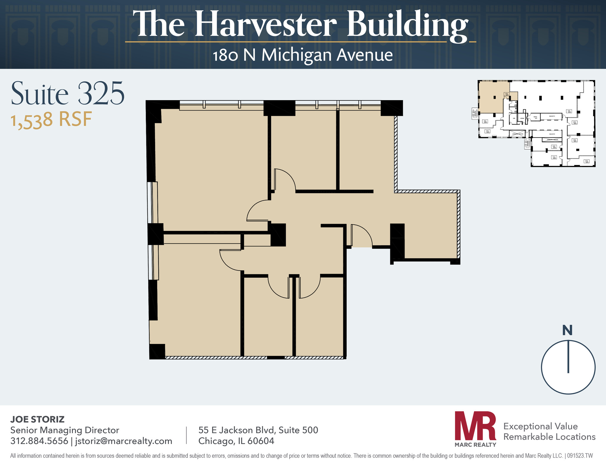 180 N Michigan Ave, Chicago, IL à louer Plan d’étage– Image 1 sur 8