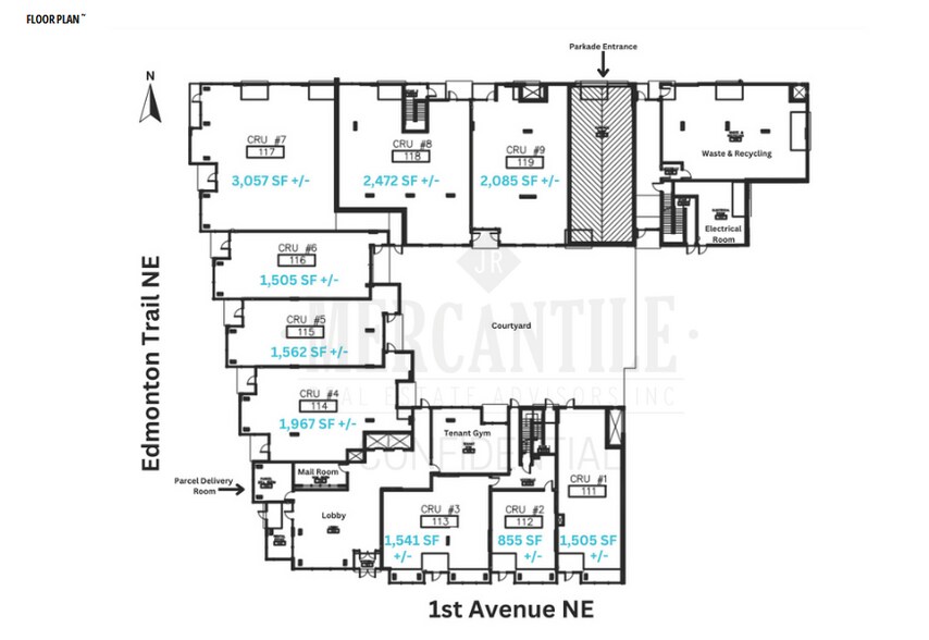 630 1 Av NE, Calgary, AB à louer - Photo de l’immeuble – Image 2 sur 2