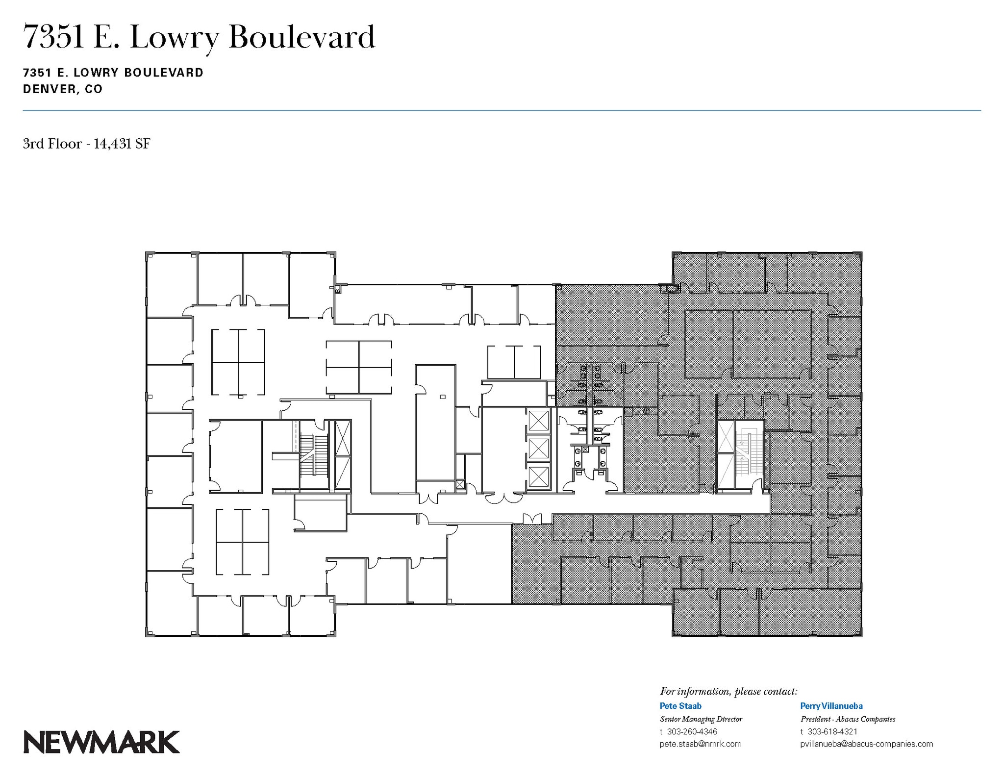 7351 Lowry Blvd, Denver, CO à louer Plan d’étage– Image 1 sur 1