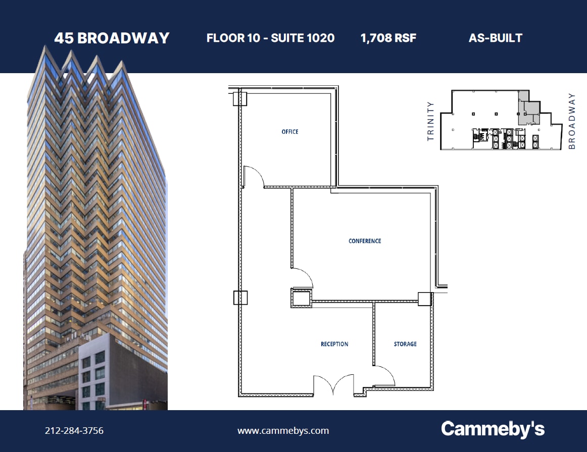 45 Broadway, New York, NY à louer Plan d’étage– Image 1 sur 1