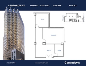 45 Broadway, New York, NY à louer Plan d’étage– Image 1 sur 1