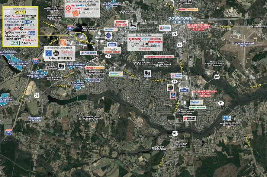 2701 David H McLeod Blvd, Florence, SC à louer - Aérien – Image 1 sur 4