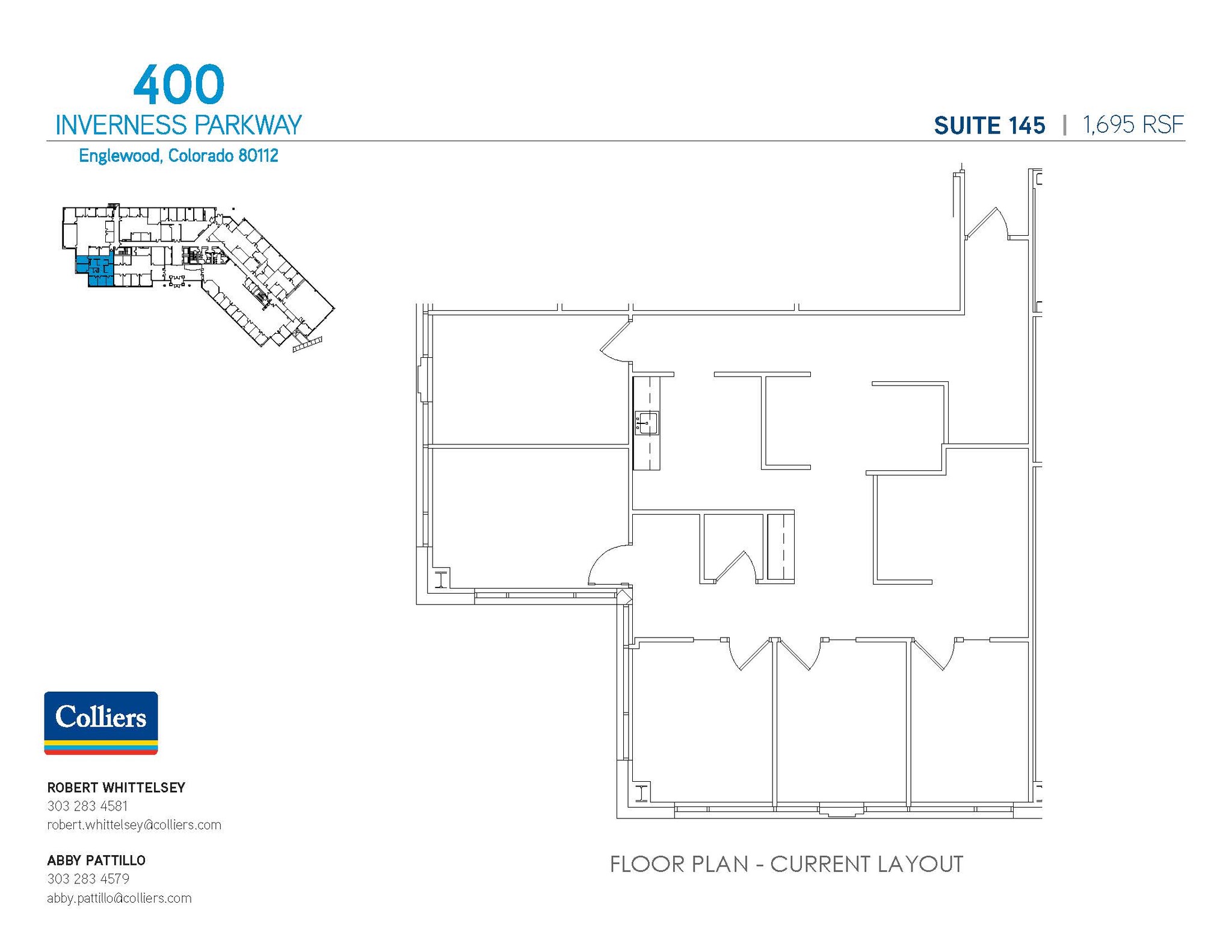 400 Inverness Pky, Englewood, CO à louer Plan d’étage– Image 1 sur 1