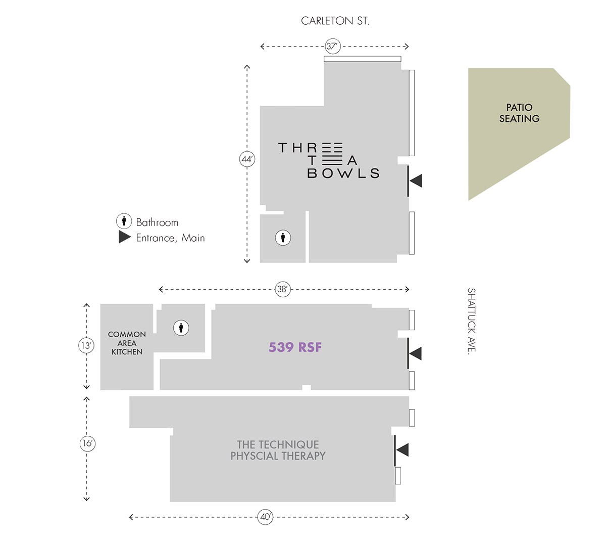 2640 Shattuck Ave, Berkeley, CA à louer Photo intérieure– Image 1 sur 1