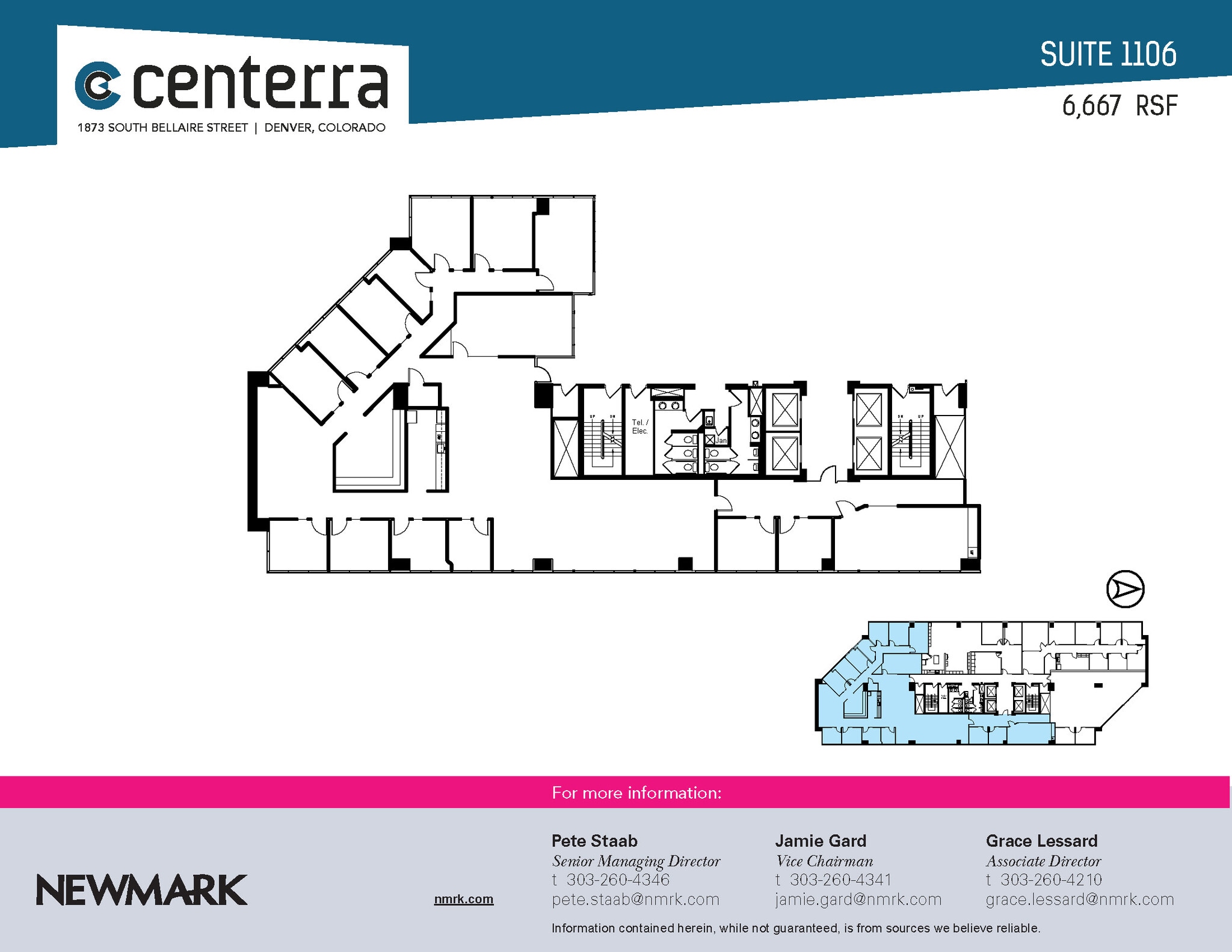 1873 S Bellaire St, Denver, CO à louer Plan d’étage– Image 1 sur 1