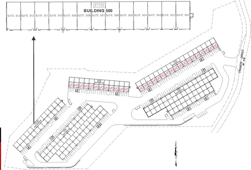 3770 Francis Cir, Alpharetta, GA à louer - Plan de site – Image 3 sur 3