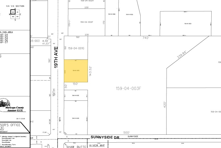 11829-11835 N 19th Ave, Phoenix, AZ à louer - Plan cadastral – Image 2 sur 17