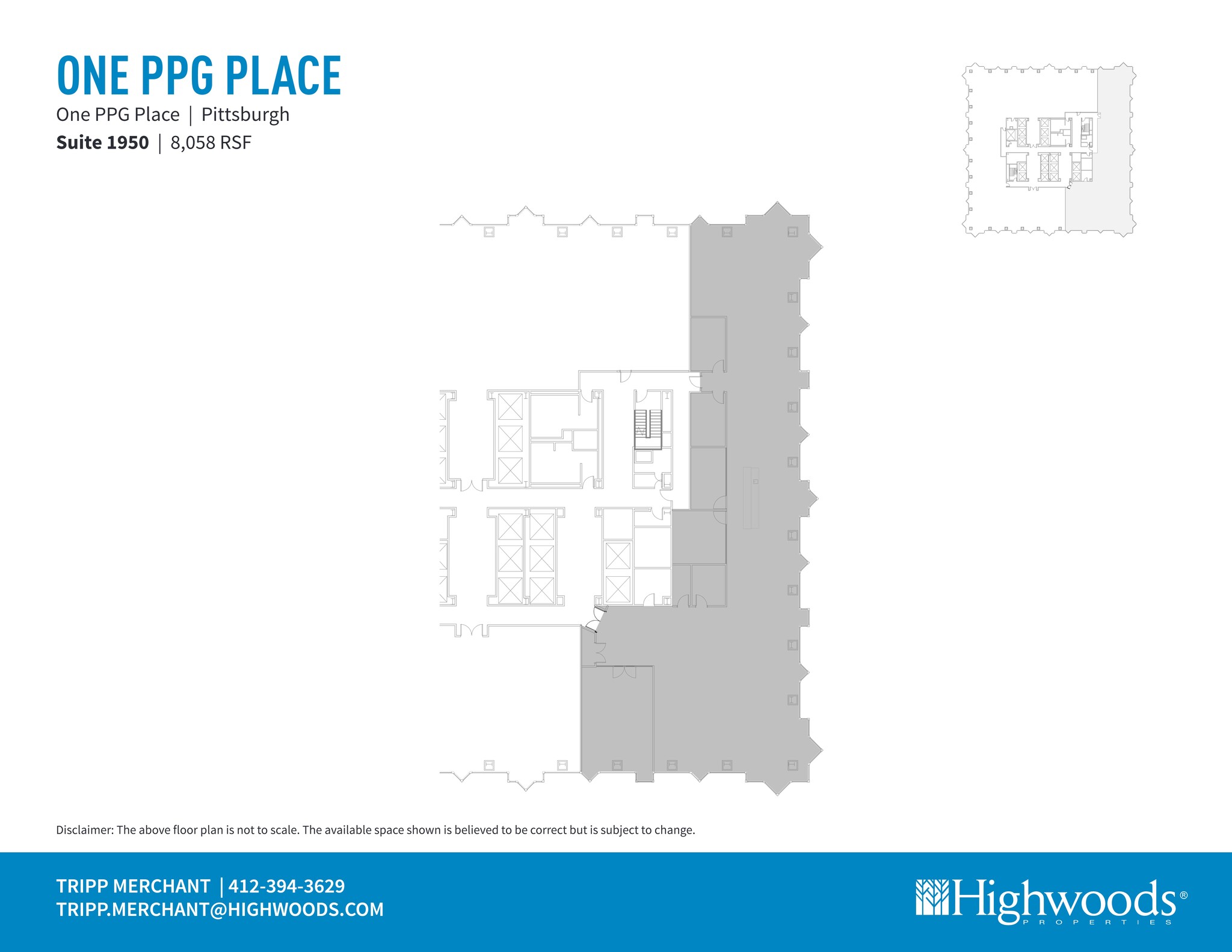 1 PPG Pl, Pittsburgh, PA à louer Plan de site– Image 1 sur 1