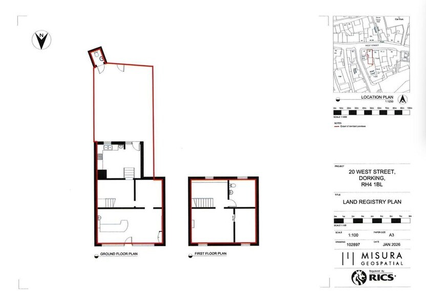 20 West St, Dorking à louer - Plan d’étage – Image 2 sur 2