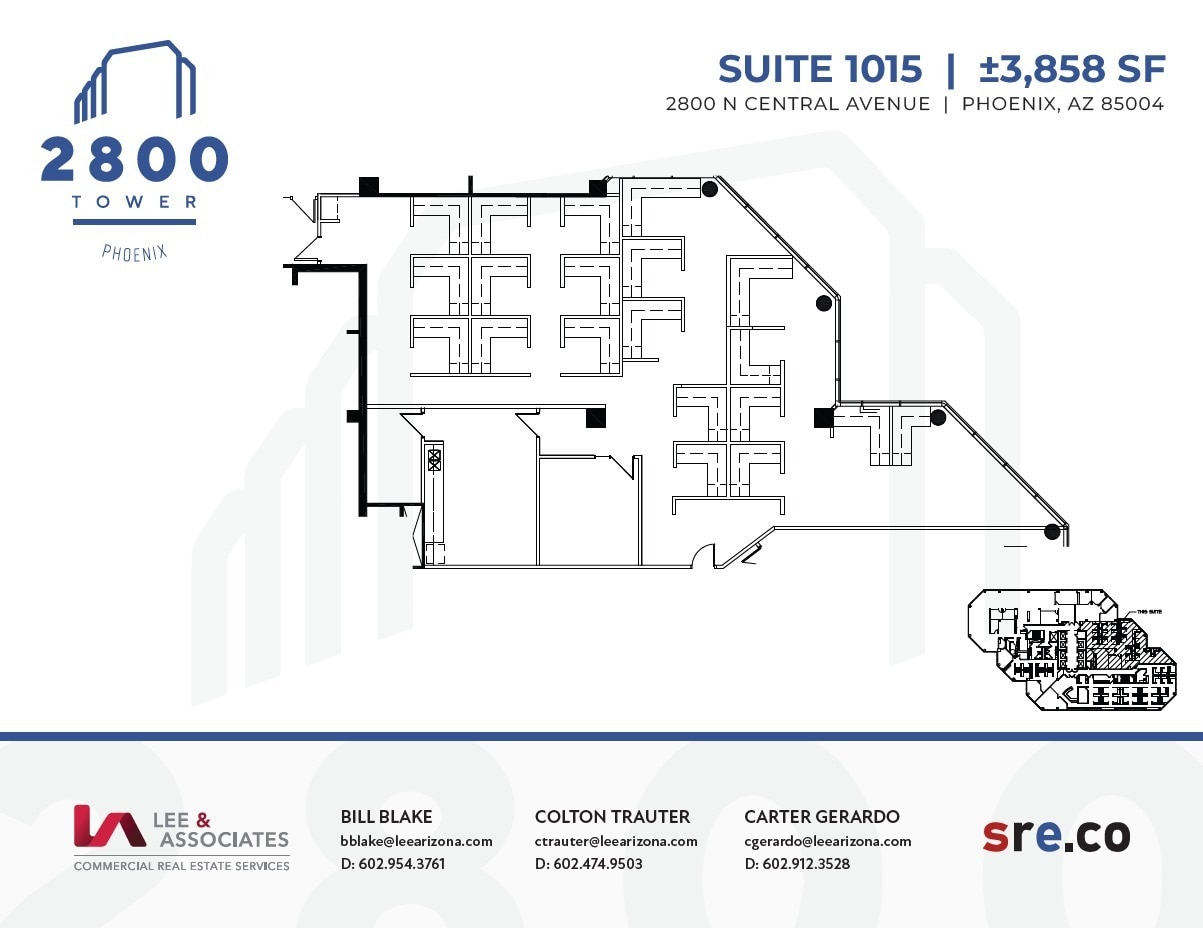 2800 N Central Ave, Phoenix, AZ à louer Plan d’étage– Image 1 sur 1