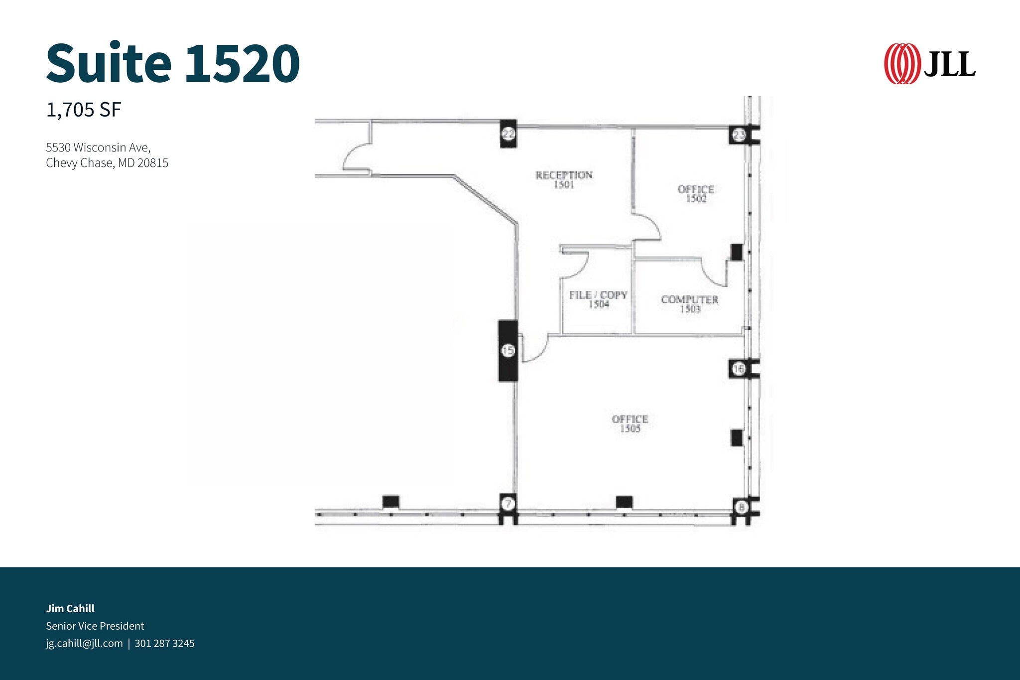 5530 Wisconsin Ave, Chevy Chase, MD à louer Plan d’étage– Image 1 sur 1