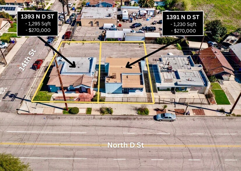 1393 N D St, San Bernardino, CA à vendre - Photo de l’immeuble – Image 1 sur 16