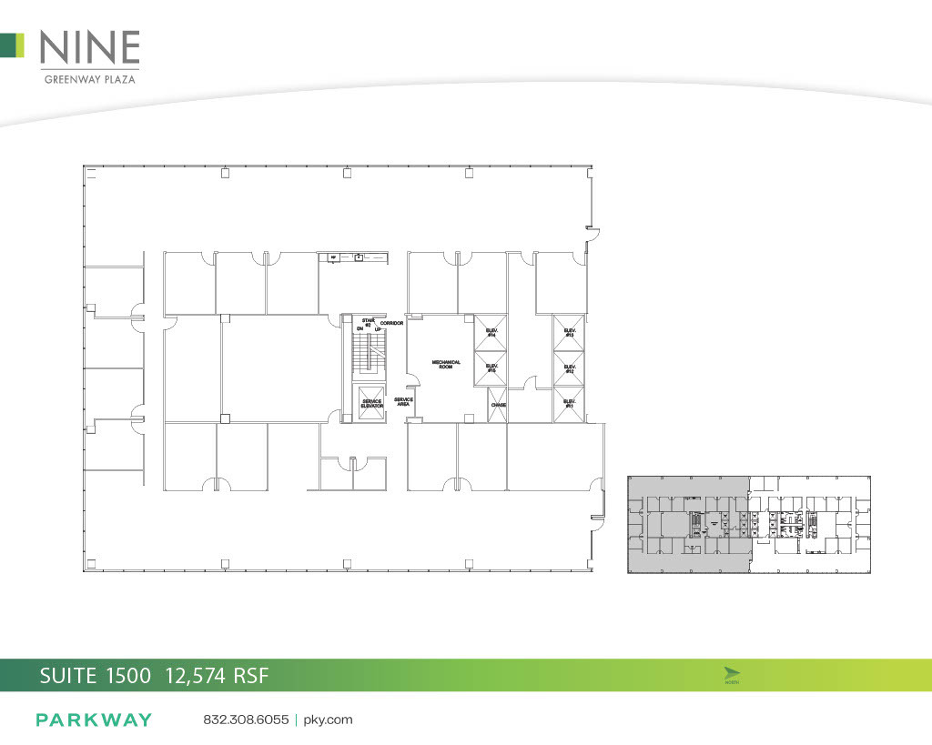 9 Greenway Plz, Houston, TX à louer Plan d’étage– Image 1 sur 1