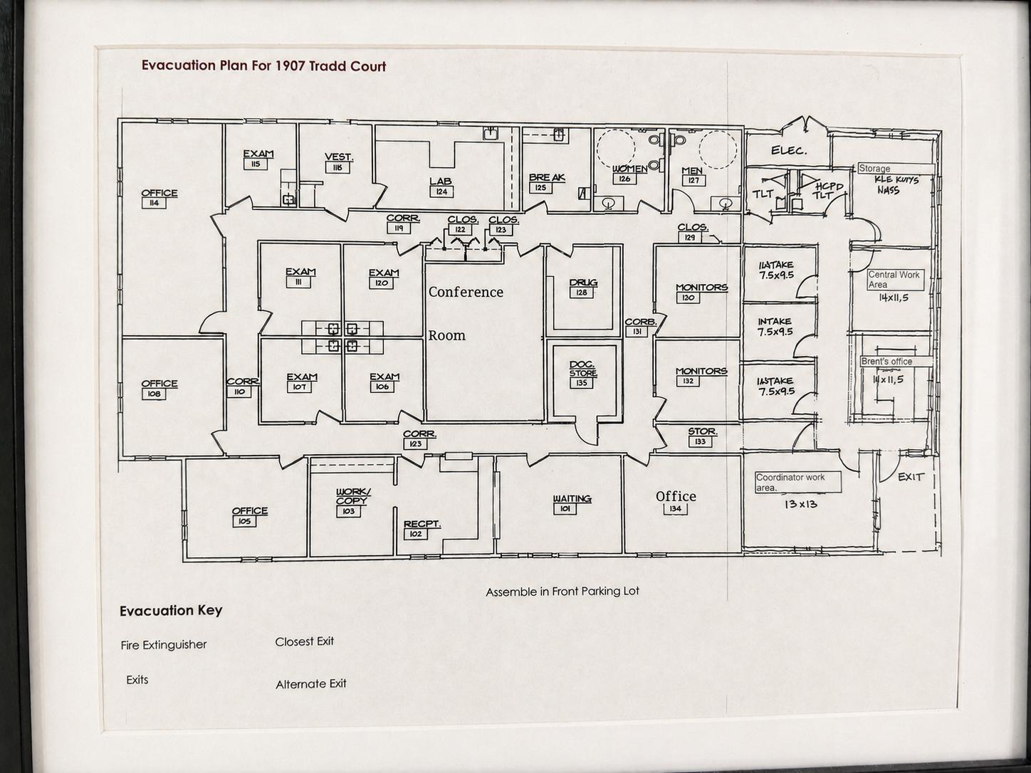 1907-1911 Tradd Ct, Wilmington, NC à louer Plan d’étage– Image 1 sur 1