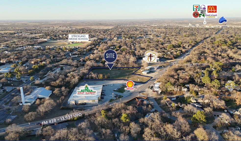 707 E Sherman Dr, Denton, TX à vendre - Aérien – Image 2 sur 6