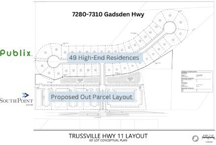 7280 Gadsden Hwy, Trussville, AL à vendre - Plan de site – Image 2 sur 2