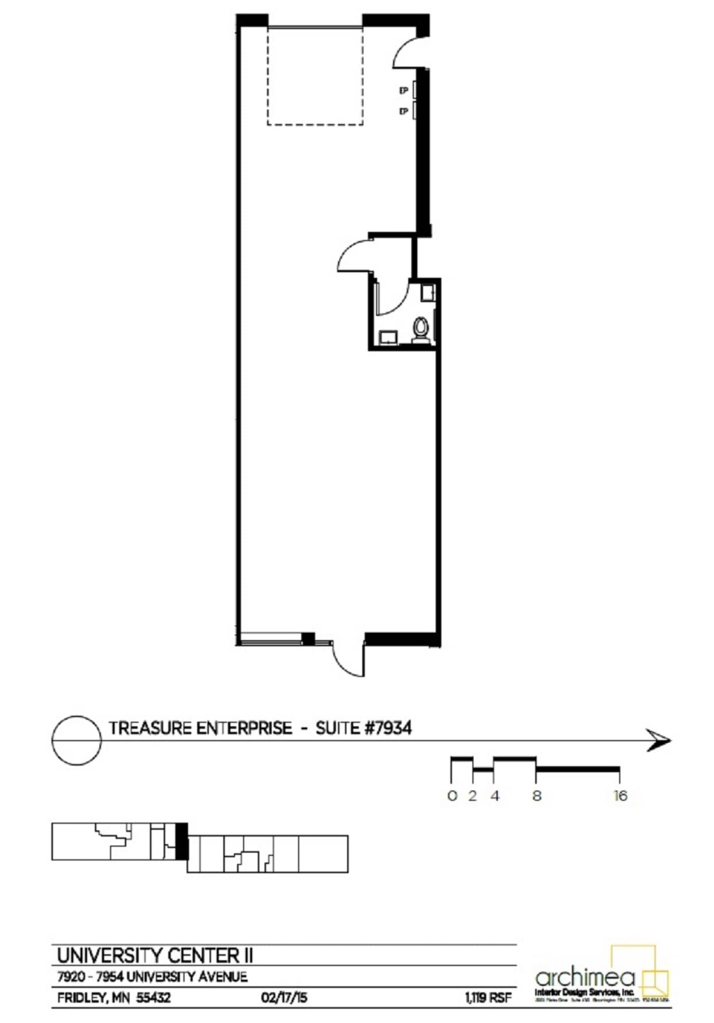 7920-7958 NE University Ave, Fridley, MN à louer Plan d’étage– Image 1 sur 1