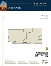 509 Olive Way, Seattle, WA à louer Plan d’étage– Image 2 sur 2