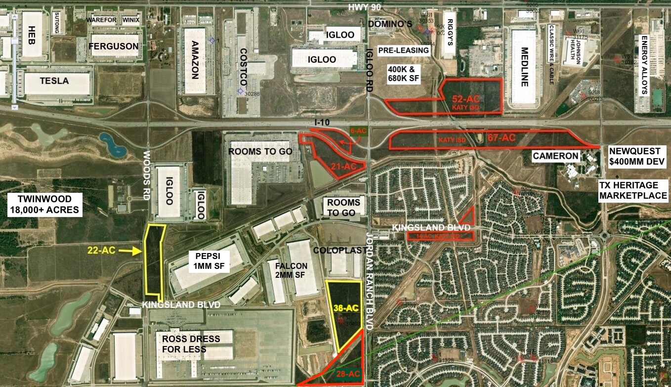 0 Jordan Ranch Blvd, Brookshire, TX à vendre Aérien– Image 1 sur 2