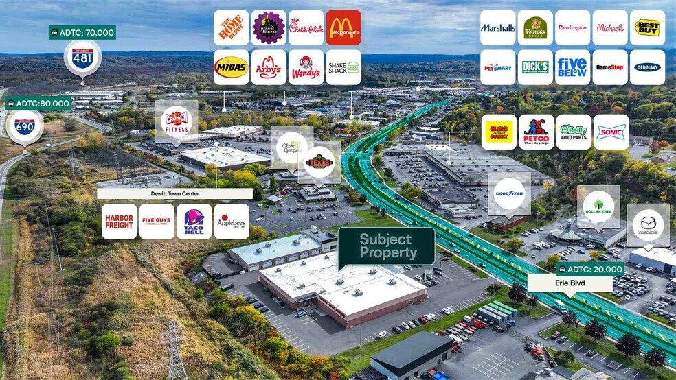 3133 Erie Blvd E, Syracuse, NY à vendre - Aérien – Image 2 sur 2