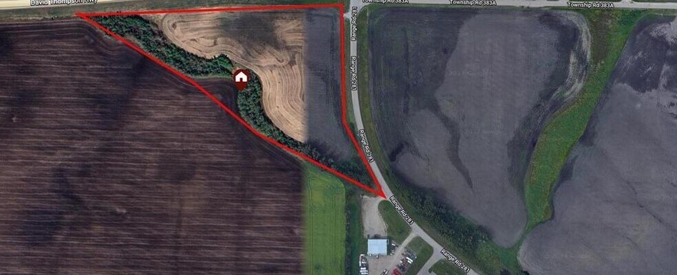 Township Road 382, Rural Red Deer County, AB à vendre - Aérien – Image 2 sur 5