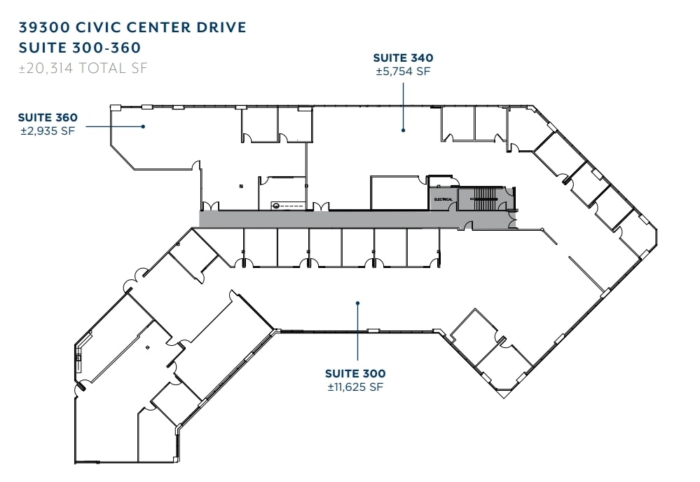 39300 Civic Center Dr, Fremont, CA à louer Plan d’étage– Image 1 sur 1