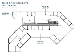 39300 Civic Center Dr, Fremont, CA à louer Plan d’étage– Image 1 sur 1
