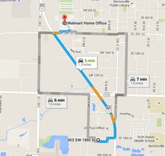 309 SW 18th St, Bentonville, AR - VUE AÉRIENNE vue de carte - Image1