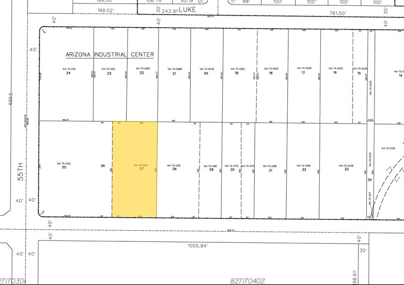 5432 W Missouri Ave, Glendale, AZ à louer - Plan cadastral – Image 3 sur 3