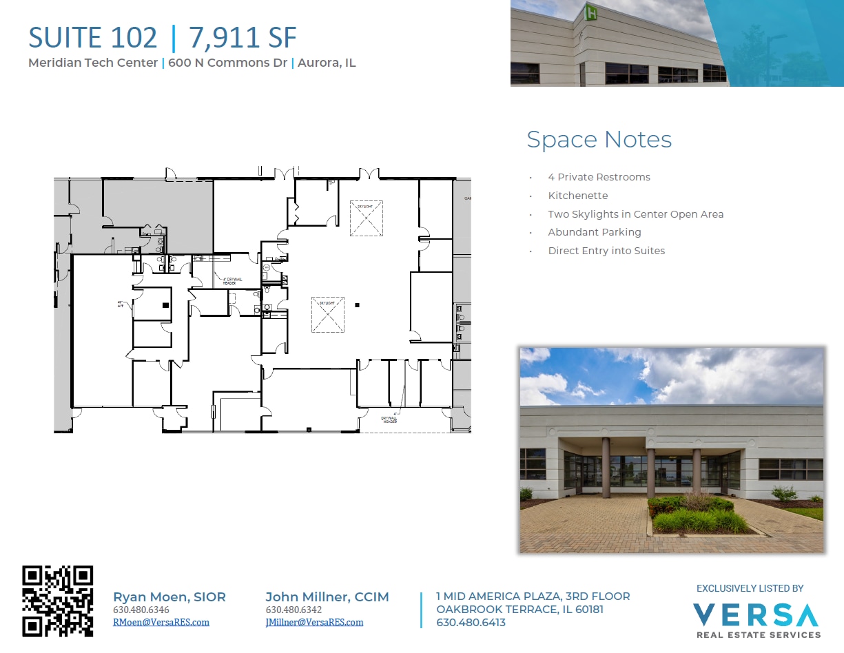 550 N Commons Dr, Aurora, IL à louer Plan d’étage– Image 1 sur 1