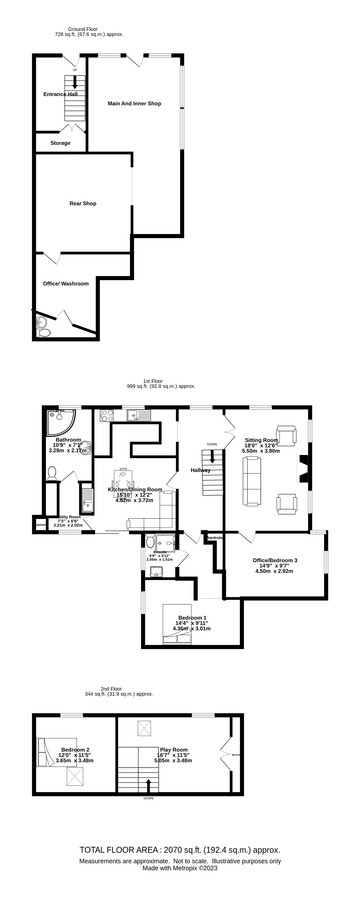 19-27 Victoria St, Newton Stewart, DGY DG8 6NL - Lot 25 & 27 -  - Plan d’étage - Image 1 of 5