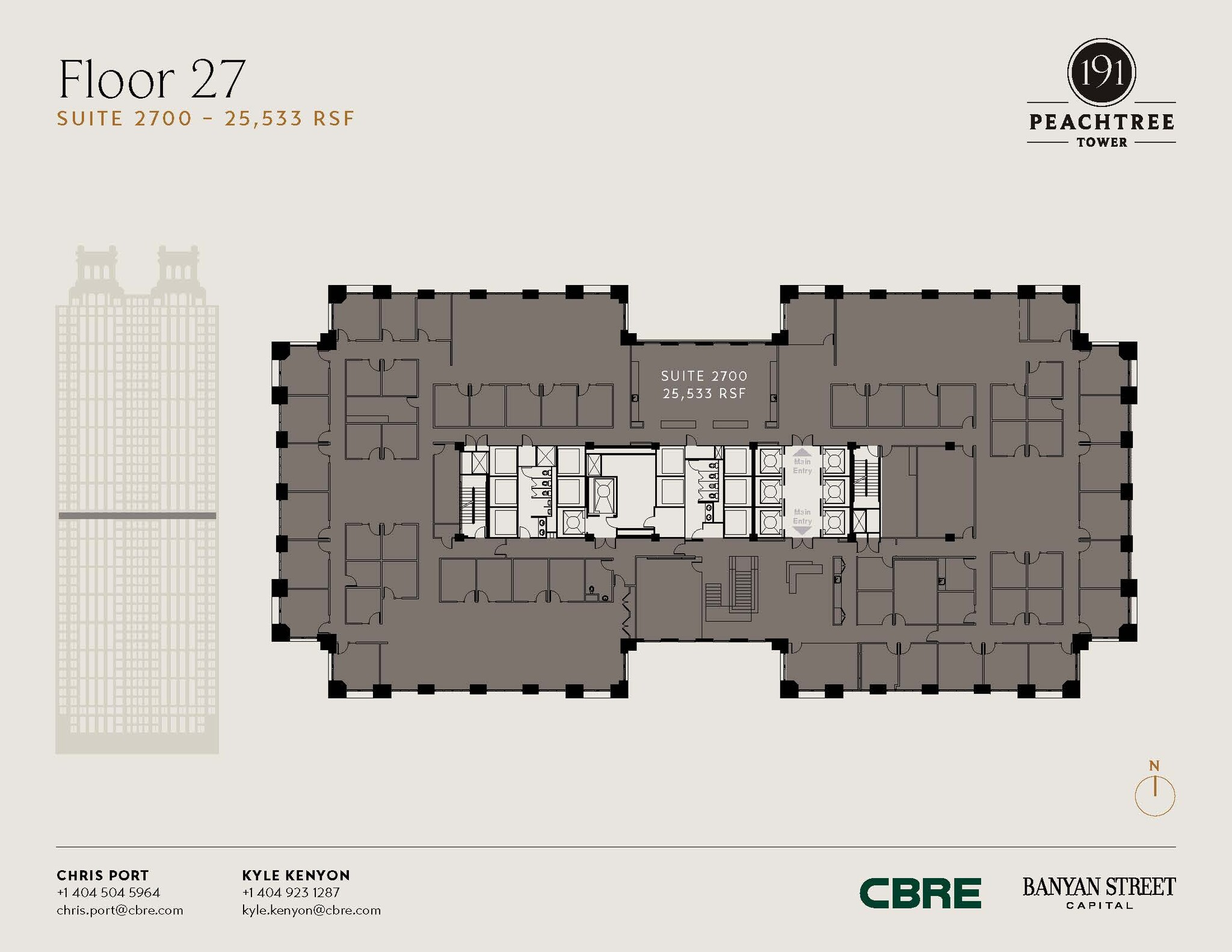 191 peachtree St NE, Atlanta, GA à louer Plan d’étage– Image 1 sur 1
