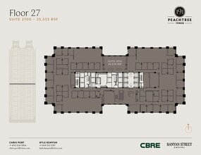 191 peachtree St NE, Atlanta, GA à louer Plan d’étage– Image 1 sur 1