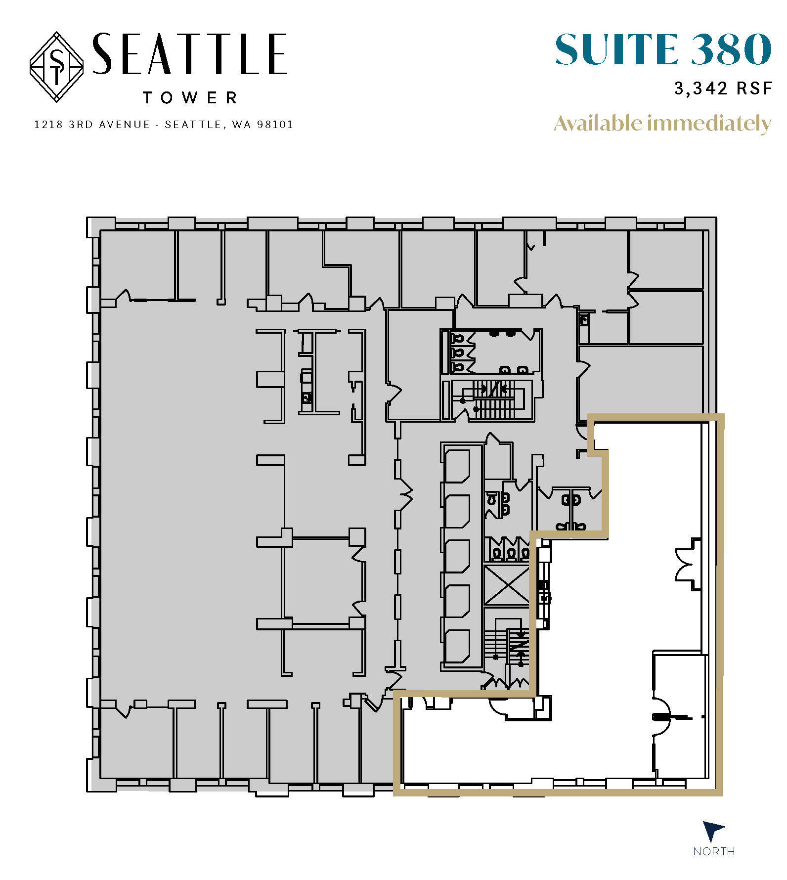 1218 3rd Ave, Seattle, WA à louer Plan d’étage– Image 1 sur 1