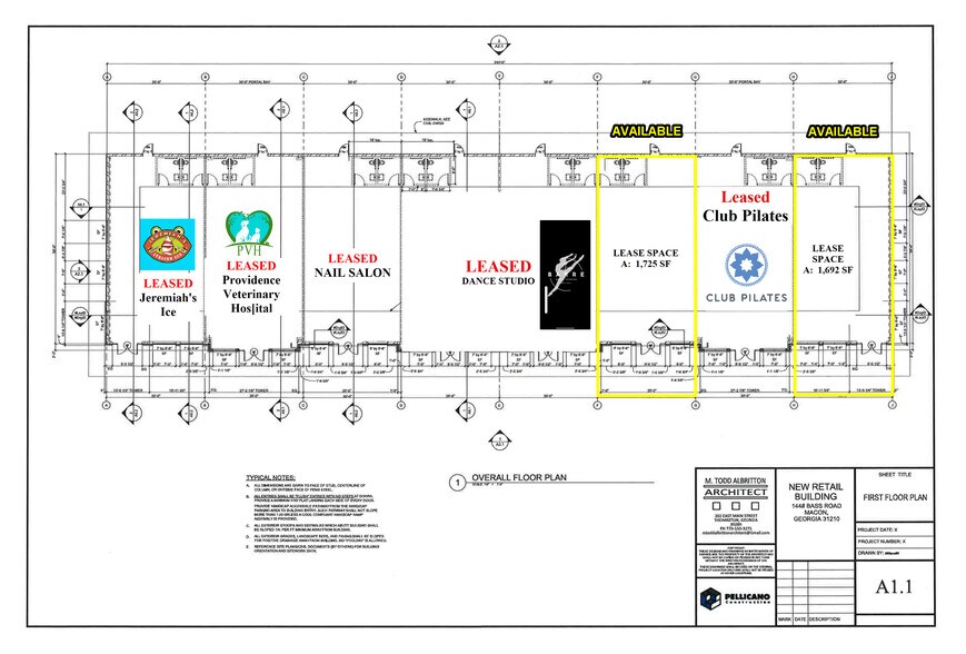 1448 Bass Road Rd, Macon-Bibb, GA à louer - Plan d’étage – Image 2 sur 5