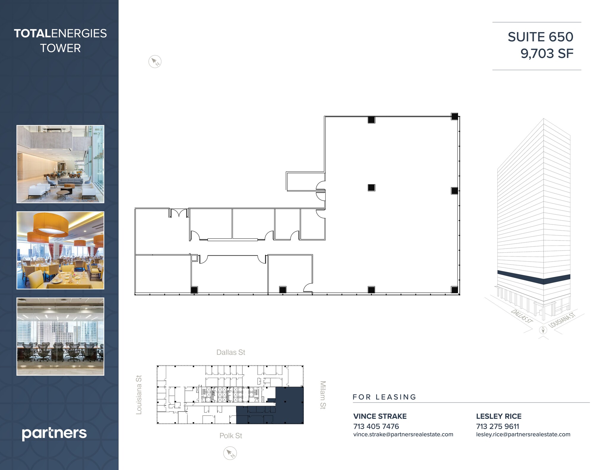 1201 Louisiana St, Houston, TX à louer Plan de site– Image 1 sur 2