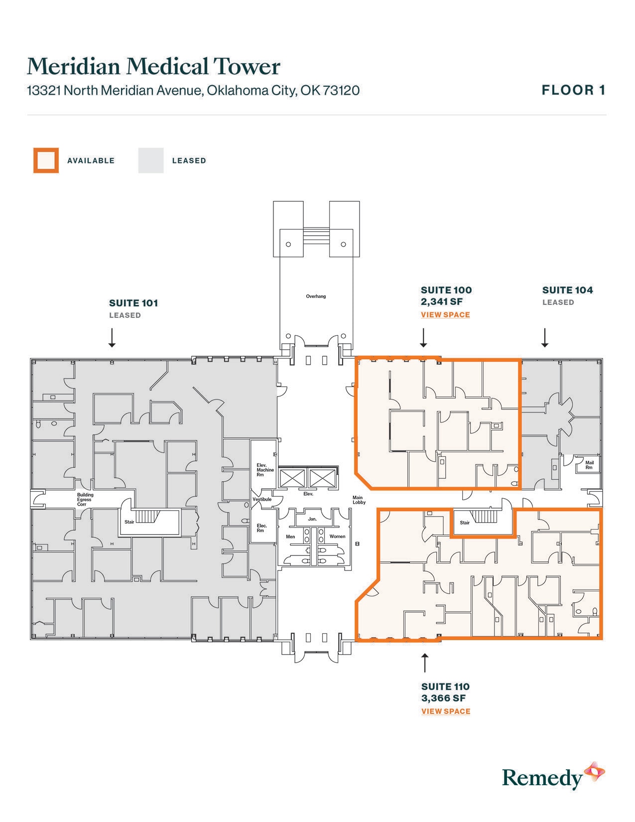 13321 N Meridian Ave, Oklahoma City, OK à louer Plan d’étage– Image 1 sur 1