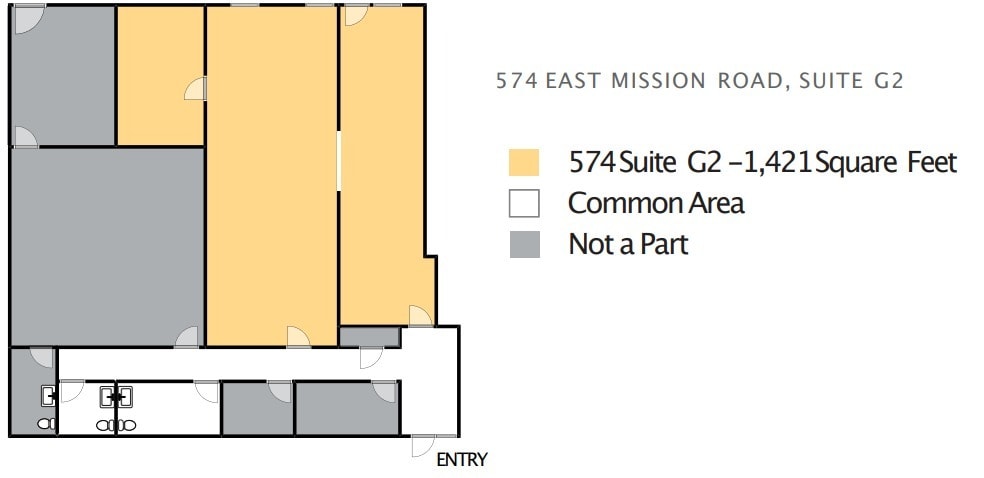 574-578 E Mission Rd, San Marcos, CA à louer Plan d’étage– Image 1 sur 1