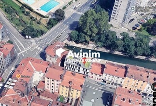 OULLINS-PIERRE-BÉNITE, RHO - Vue aérienne  vue de carte