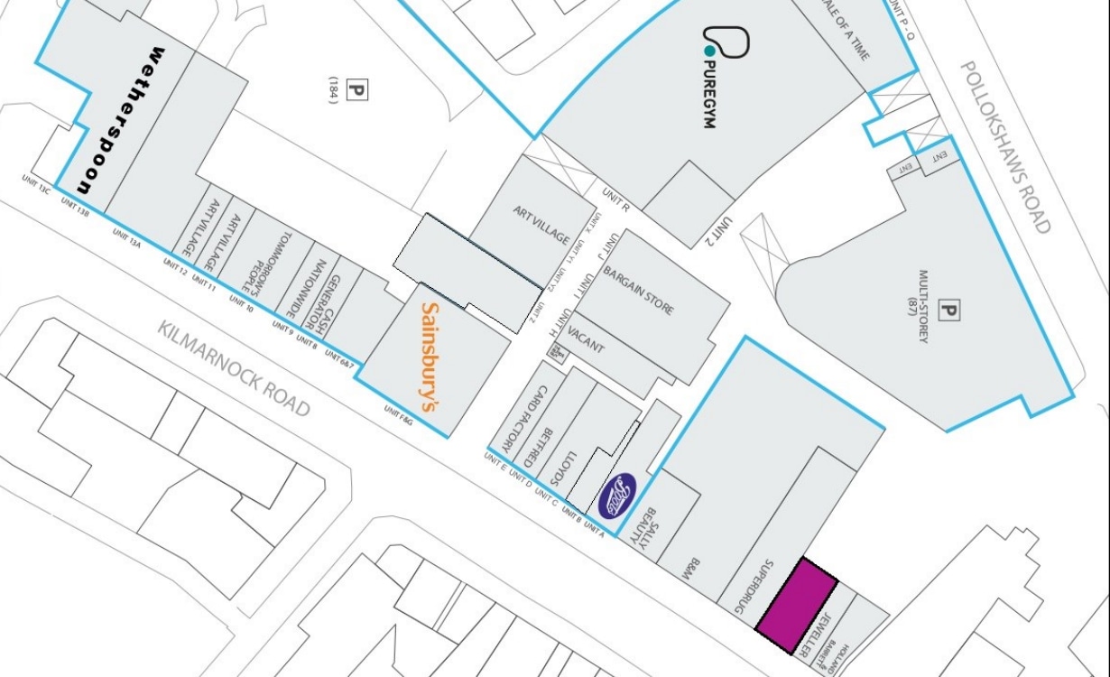 72-78 Kilmarnock Rd, Glasgow à louer Plan de site– Image 1 sur 1