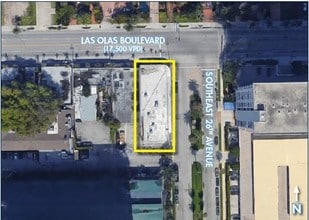 2434-2438 E Las Olas Blvd, Fort Lauderdale, FL - VUE AÉRIENNE  vue de carte