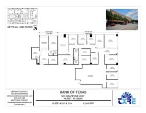 500 Grapevine Hwy, Hurst, TX à louer Plan d’étage– Image 2 sur 2