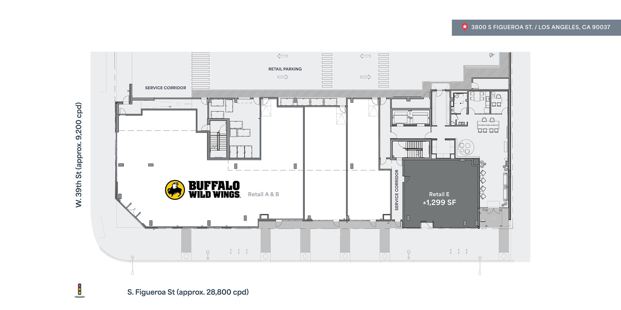 3800 S Figueroa St, Los Angeles, CA à louer Plan d’étage– Image 1 sur 1