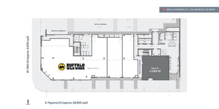 3800 S Figueroa St, Los Angeles, CA à louer Plan d’étage– Image 1 sur 1