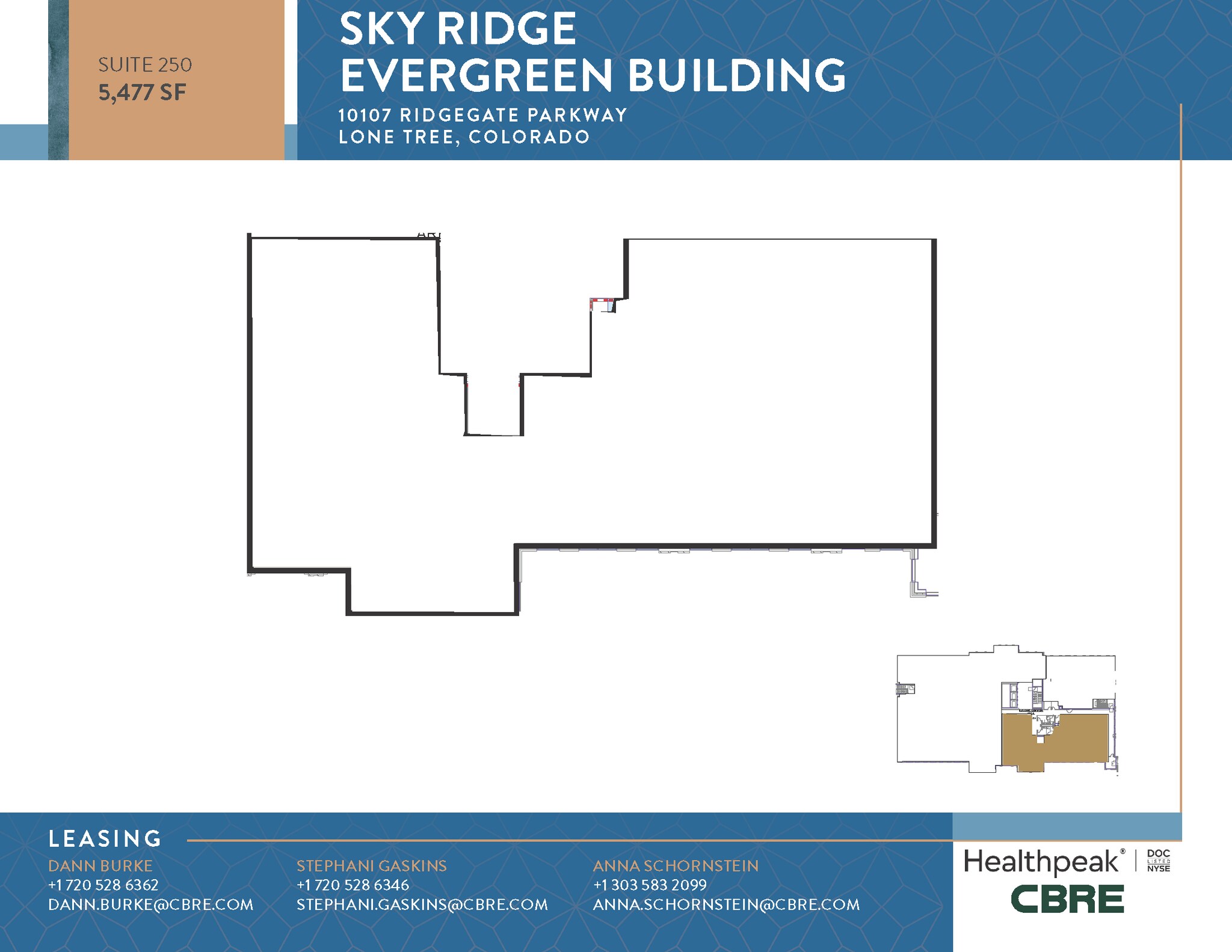 10535 Park Meadows Blvd, Lone Tree, CO à louer Plan d’étage– Image 1 sur 1