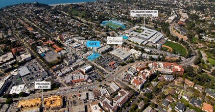 881 Via de la Paz, Pacific Palisades, CA - Vue aérienne vue de carte