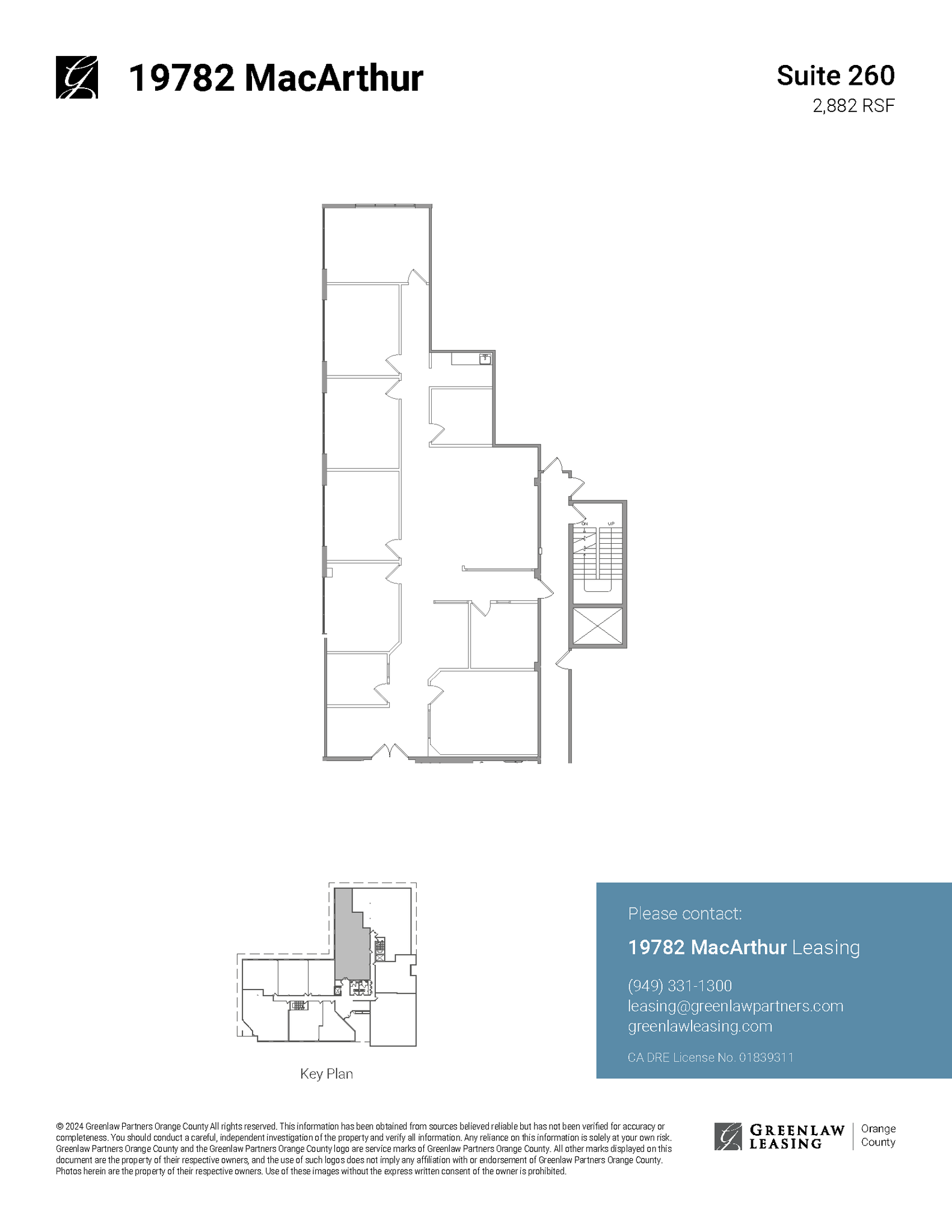 19772 MacArthur Blvd, Irvine, CA à louer Plan d’étage– Image 1 sur 1