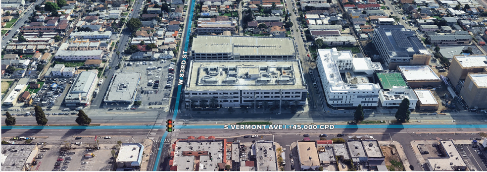 8300-8400 S Vermont Ave, Los Angeles, CA à louer - Aérien – Image 2 sur 4
