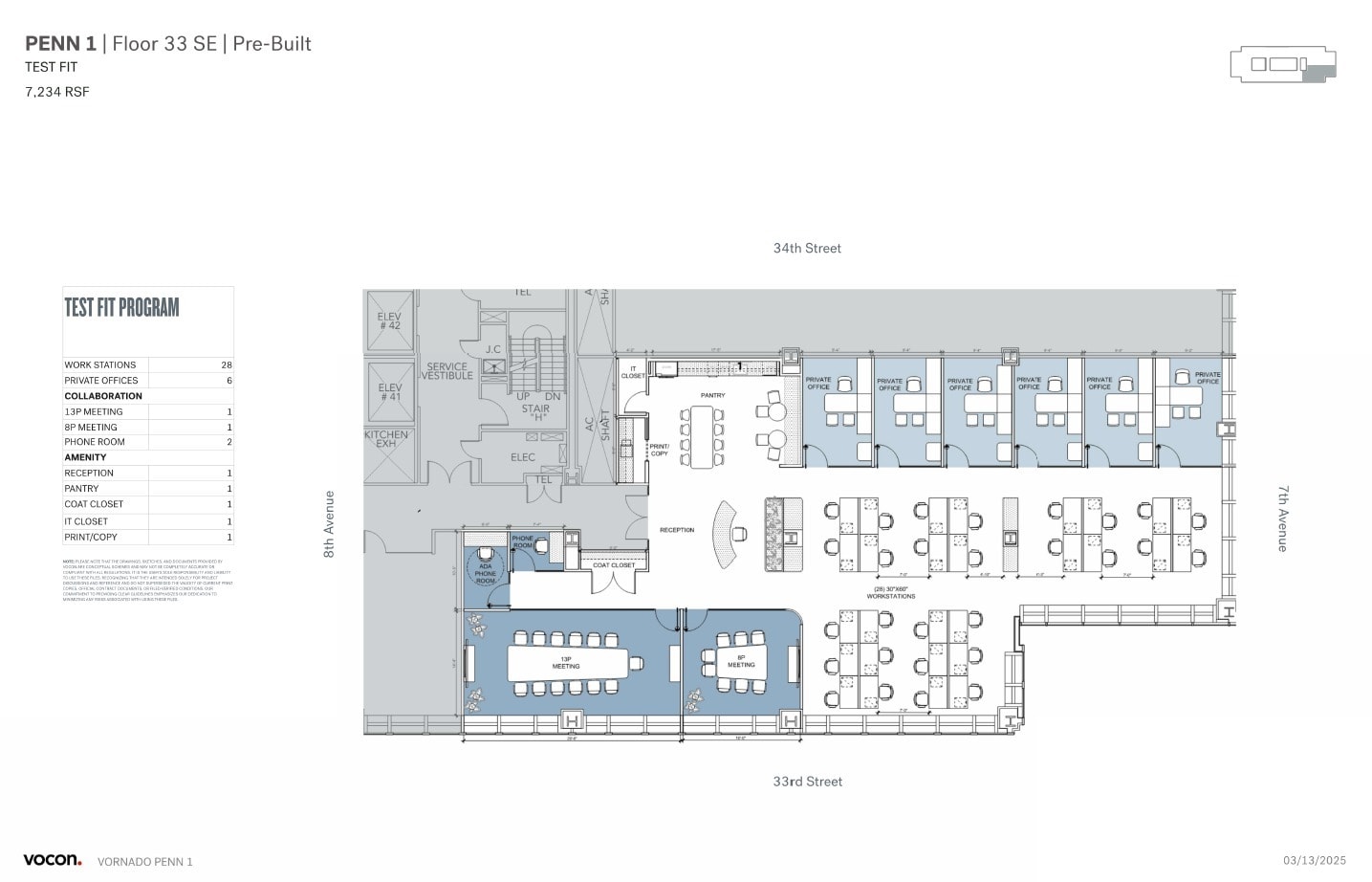 PENN 1, New York, NY à louer Plan d’étage– Image 1 sur 1