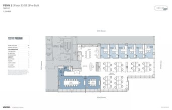 PENN 1, New York, NY à louer Plan d’étage– Image 1 sur 1